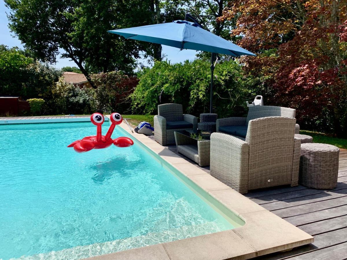Villa Avec Piscine Andernos Les Bains Exterior foto